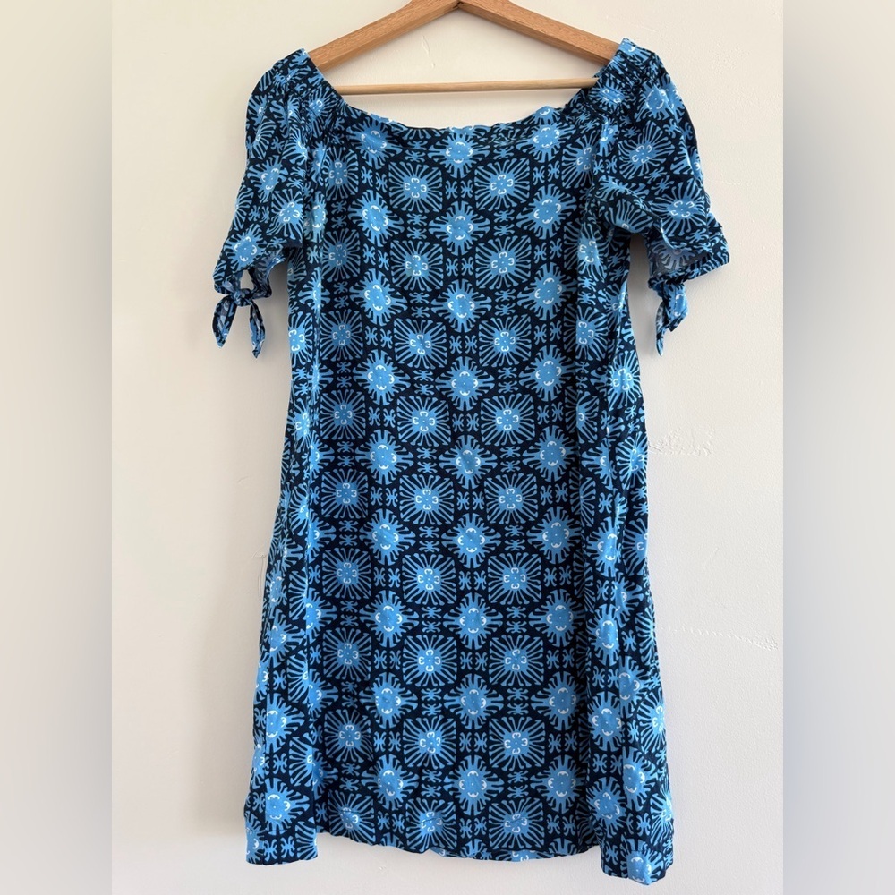 Escapada living Navy blue Floral casual sweet women Mini Dress size S